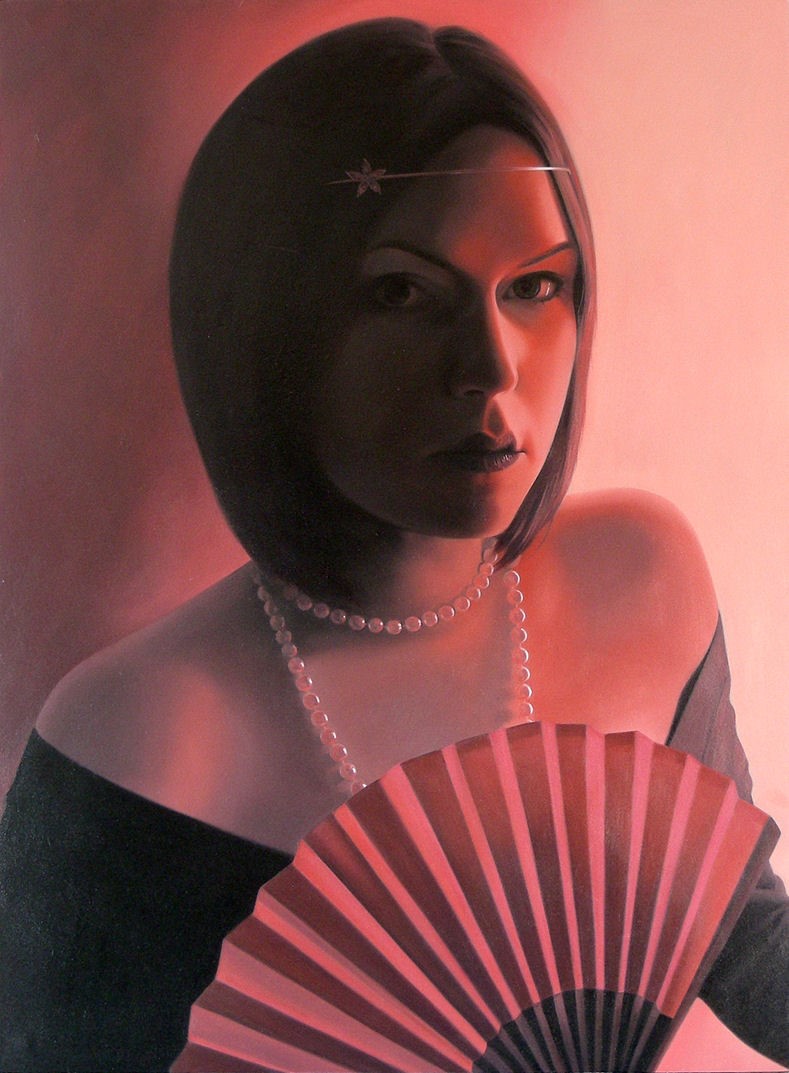 'Red Fan' by artist Patricia Rorie